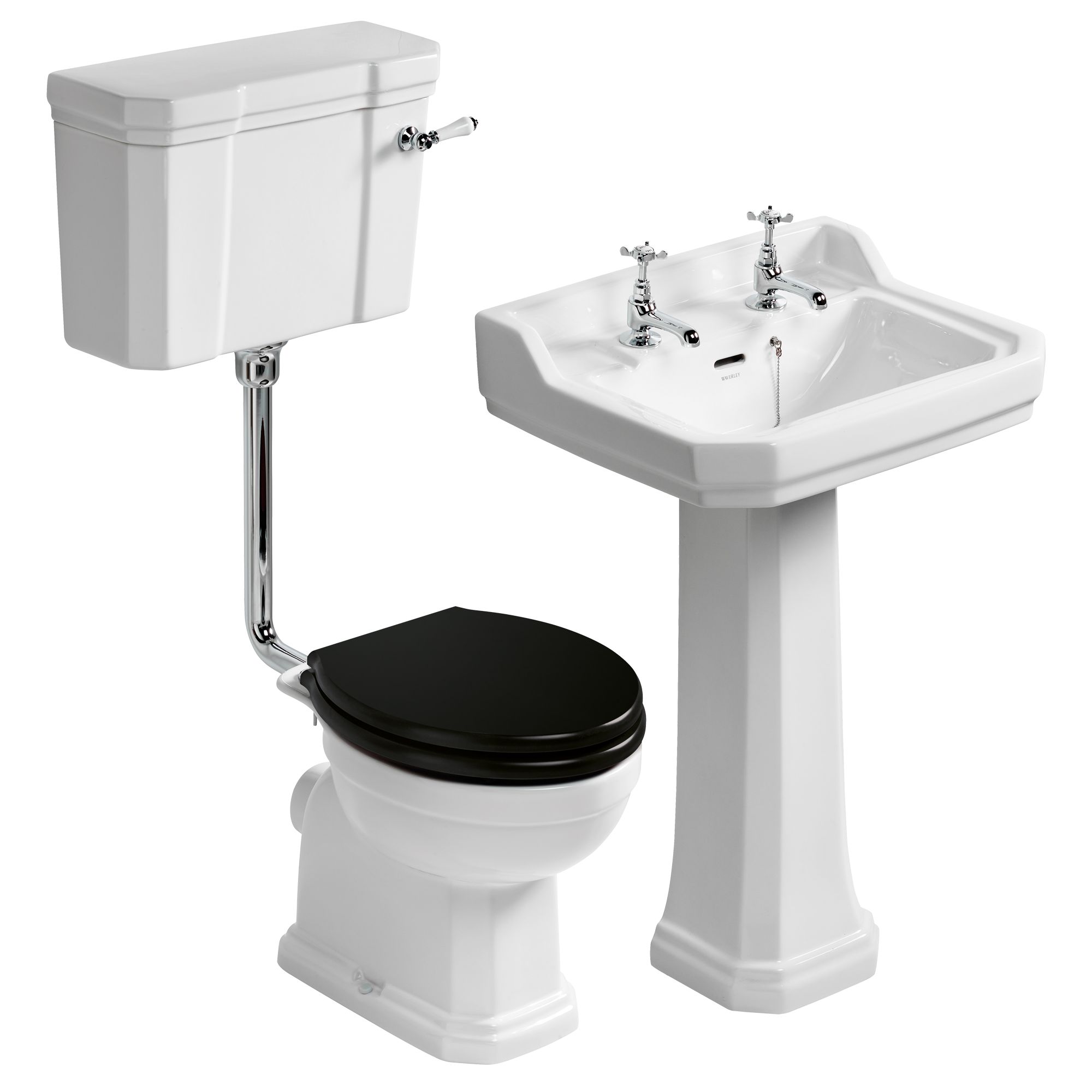 Ideal Standard Waverley White Highlow Floormounted Toilet & full