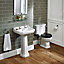 Ideal Standard Waverley White Rectangular Floor-mounted Full pedestal Basin (H)89cm (W)56cm