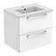 Ideal Standard White Vanity unit & basin set (W)610mm (H)565mm