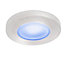 iDual Blanc Givré Non-adjustable LED Cool white, RGB & warm white Downlight 7.5W IP44