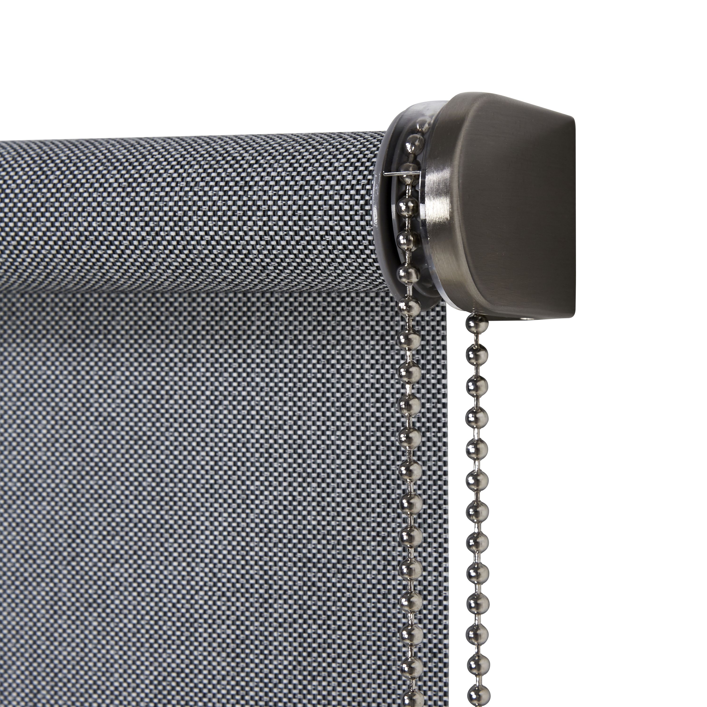 Iggy Corded Grey Plain Daylight Roller blind (W)180cm (L)180cm