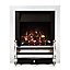 Ignite Fairfield Open Fronted Full depth Chrome effect Gas Fire