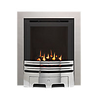 Ignite Westerly Chrome effect Gas Fire