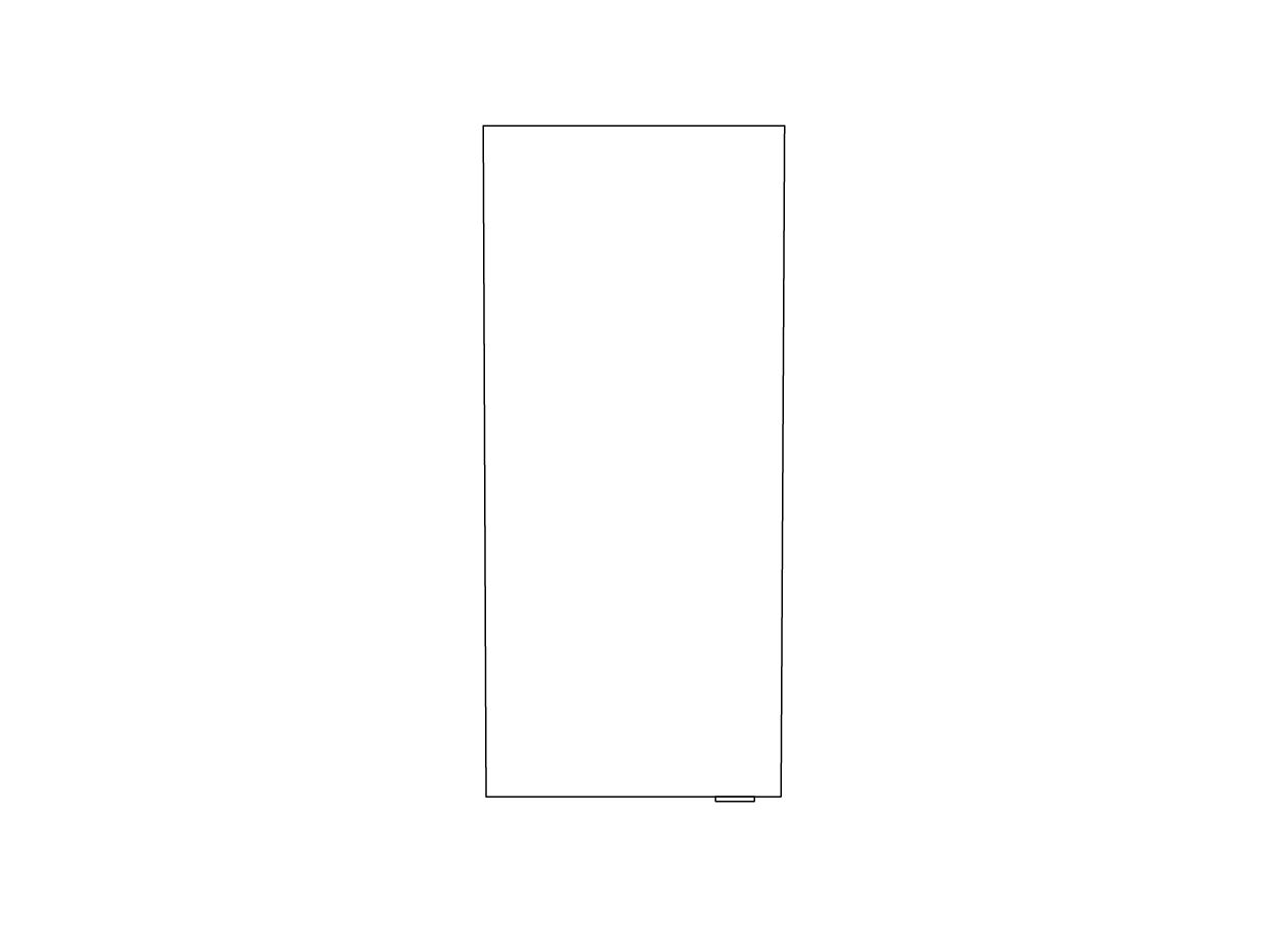Imandra Tall Matt Silver Mirror effect Single Bathroom Cabinet Mirrored (H)900mm (W)400mm