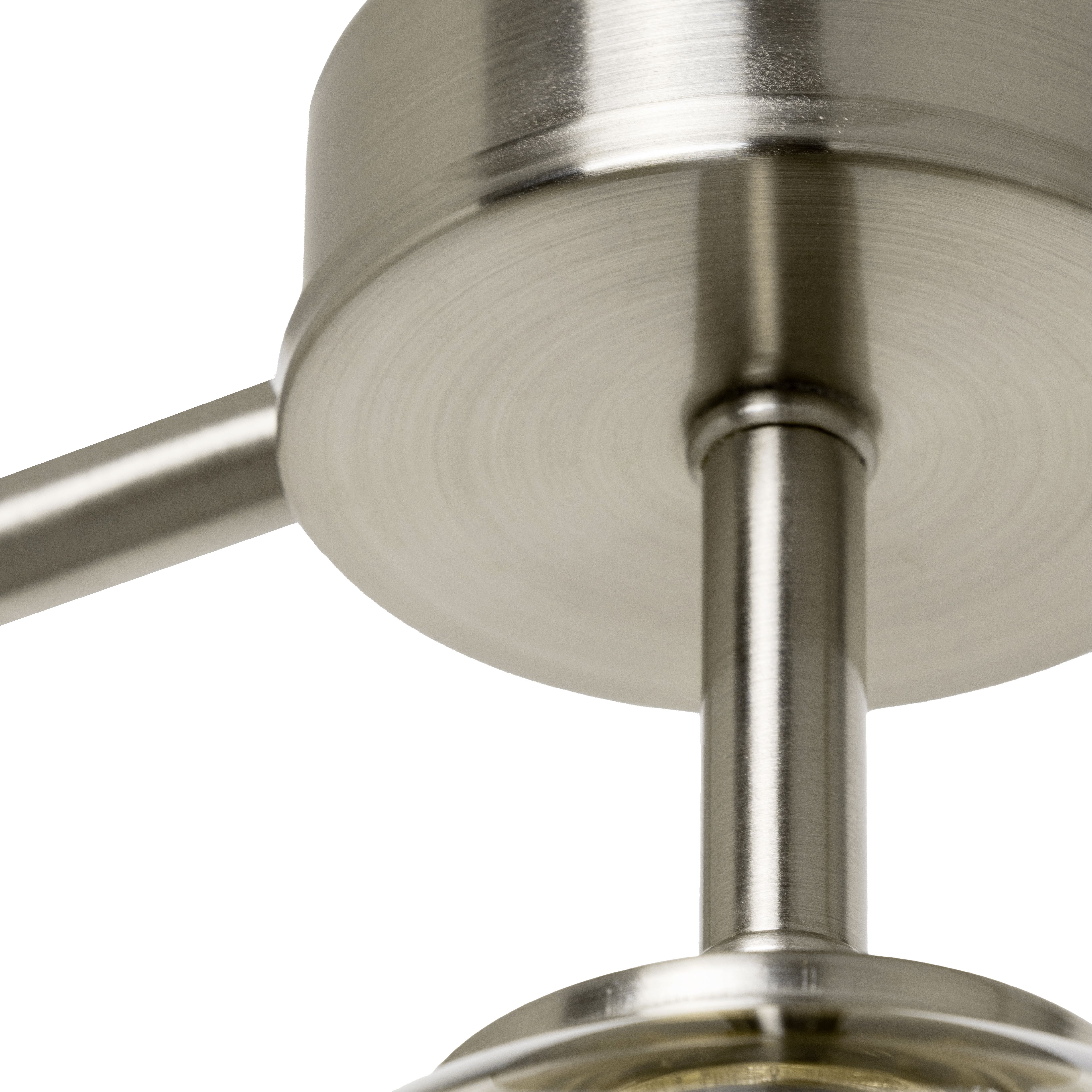 Inlight Agile Satin Champagne Nickel effect Pendant ceiling light, (Dia)800mm