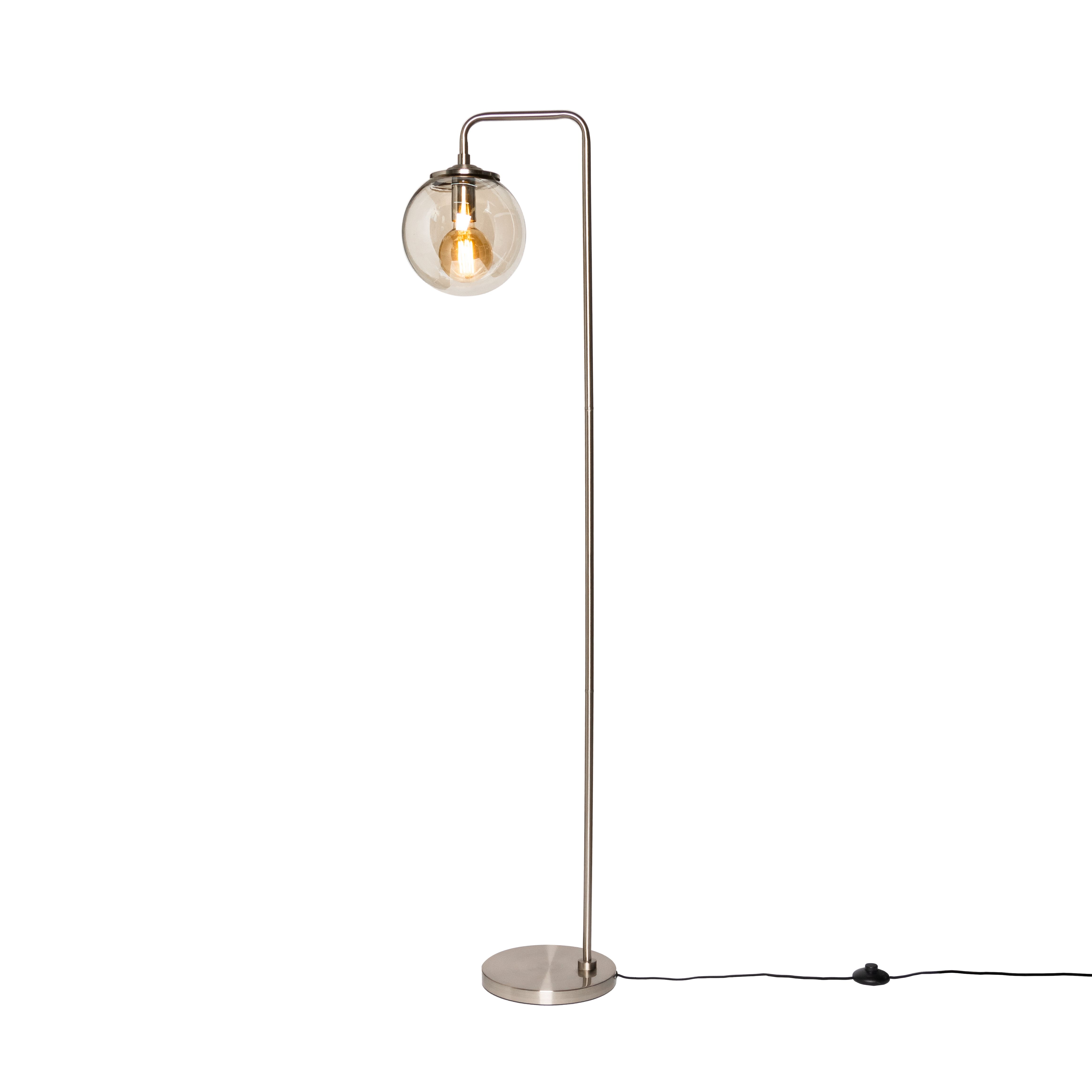 Inlight Agile Satin Nickel effect Floor lamp