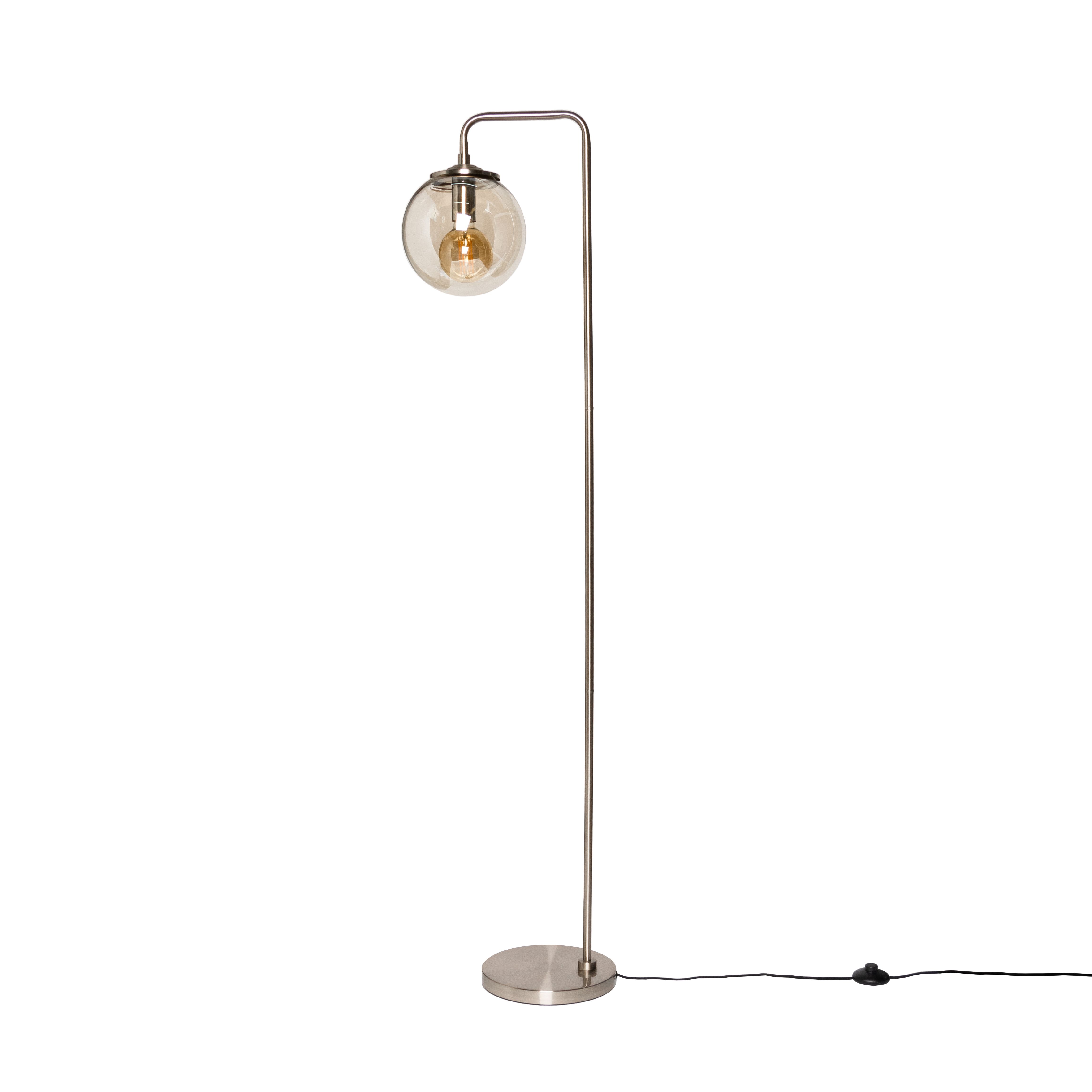 Inlight Agile Satin Nickel effect Floor lamp