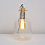 Inlight Alpho Clear Smokey tinted effect Cylinder Table lamp