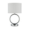 Inlight APEX Mirrored Chrome & white LED Circular Table lamp