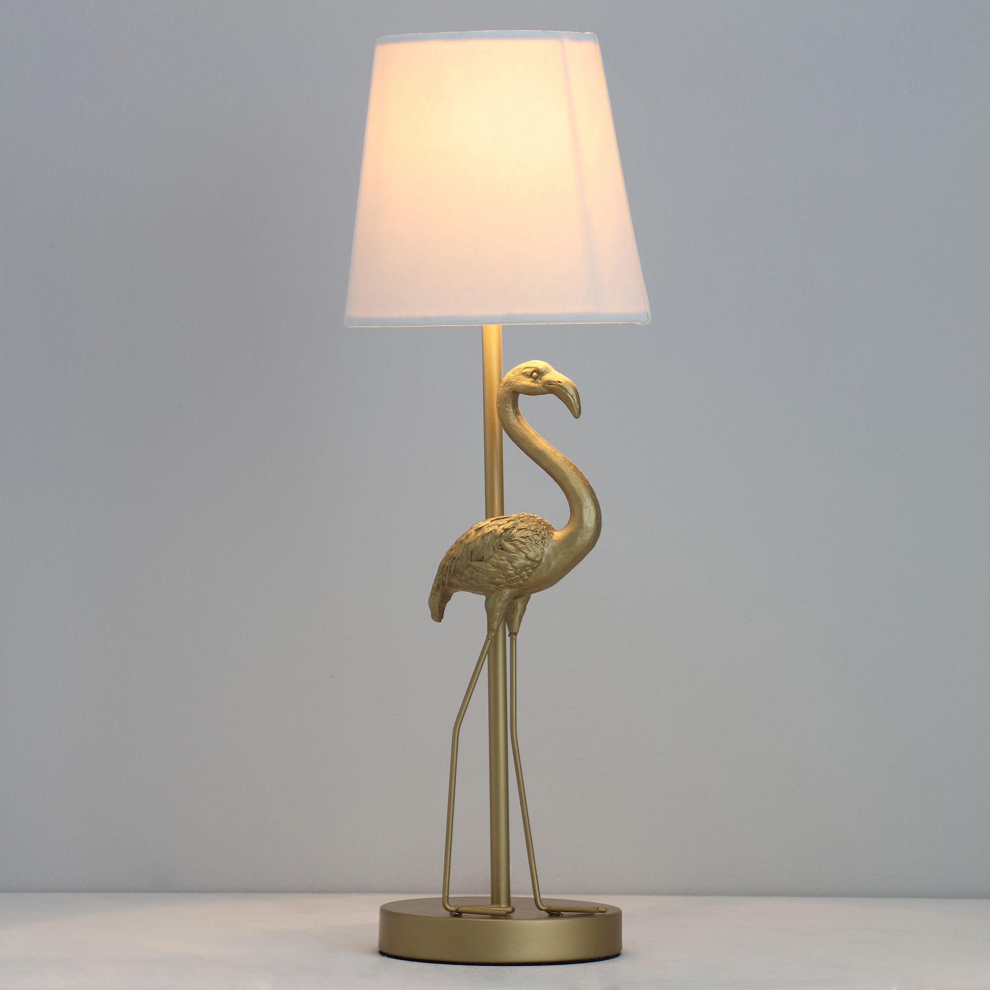 Gold flamingo hot sale table lamp