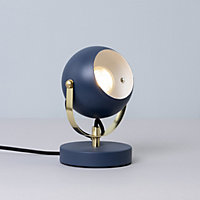 Inlight Azure Matt Navy Round Table lamp