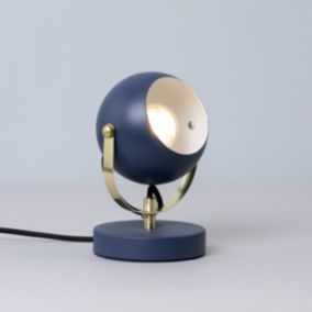 Inlight Azure Matt Navy Round Table lamp