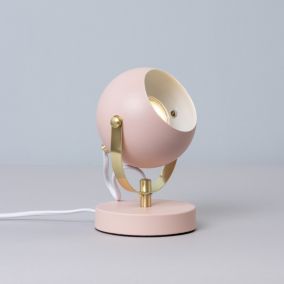 Inlight Azure Matt Pink Round Table lamp