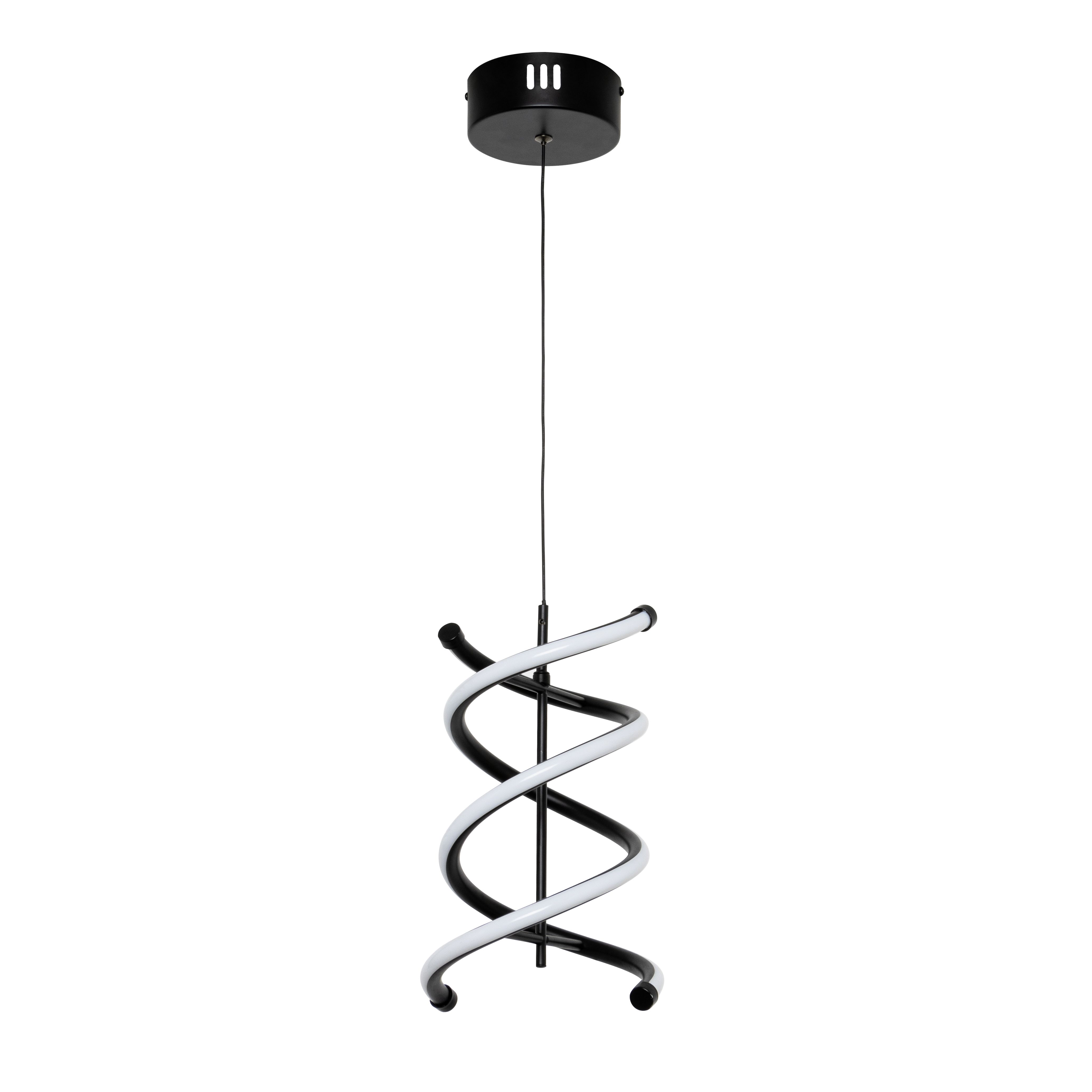 Inlight Bask Matt Black Pendant ceiling light, (Dia)150mm