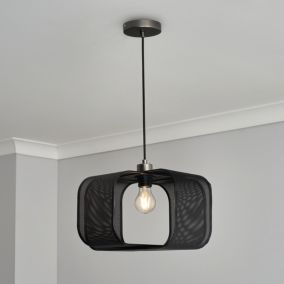 Inlight Black Sculptured Lamp shade (D)35cm