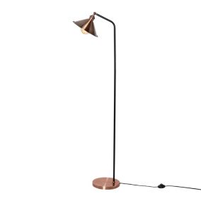 Inlight Bureau Satin Antique Copper effect Floor lamp