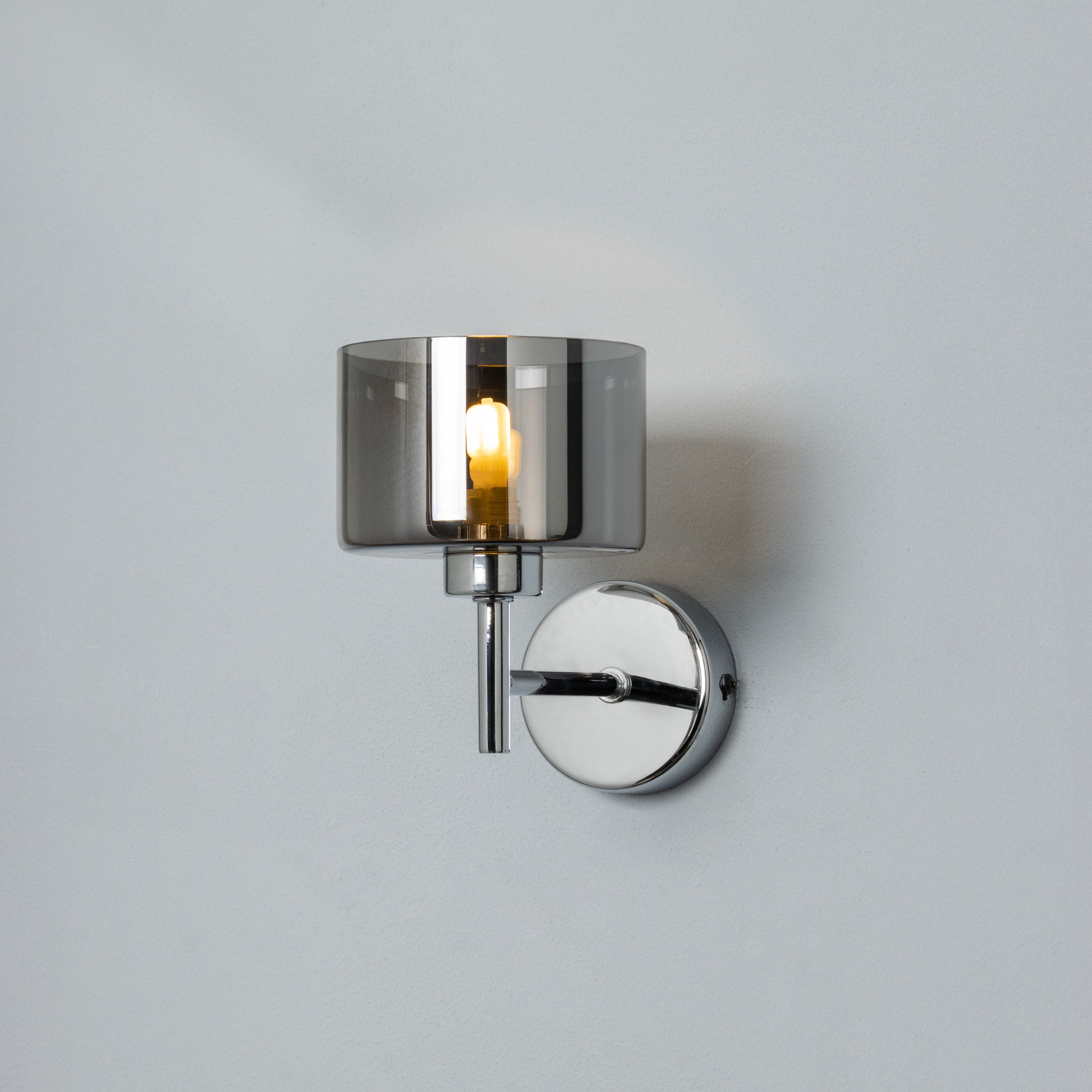 Inlight Caper Chrome effect Wired Wall light BQ-33951-SMK