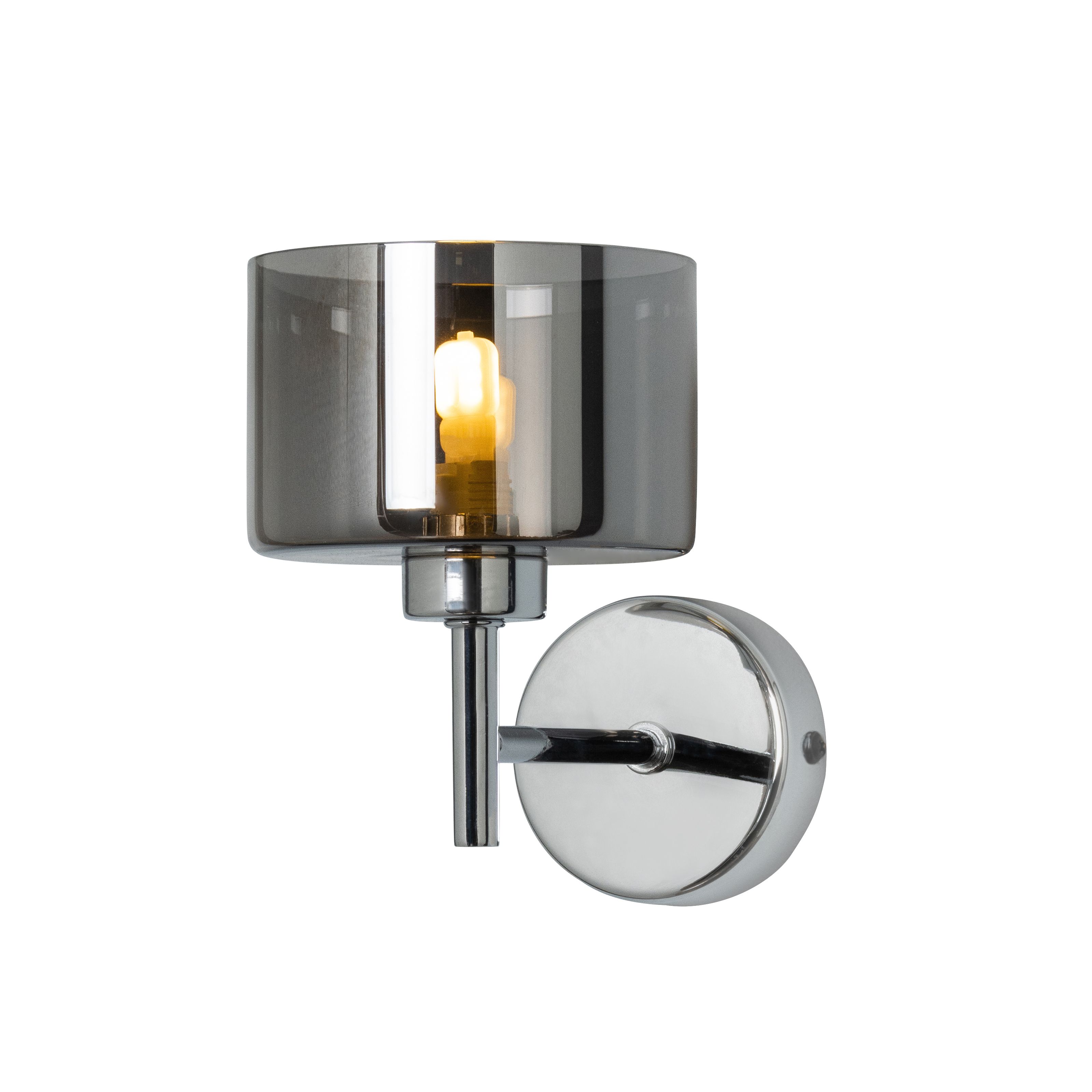 Inlight Caper Chrome effect Wired Wall light BQ-33951-SMK