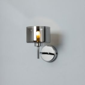 Inlight Caper Satin Bronze Brass effect Wired Wall light BQ-33951-SBRS