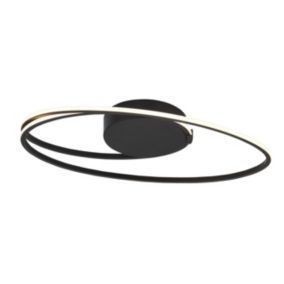 Inlight Create Swirl Matt Plastic Black Ceiling light