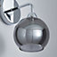 Inlight Cybel Dome Chrome effect Wired LED Wall light