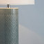 Inlight Dactyl Embossed Grey Cylinder Table light