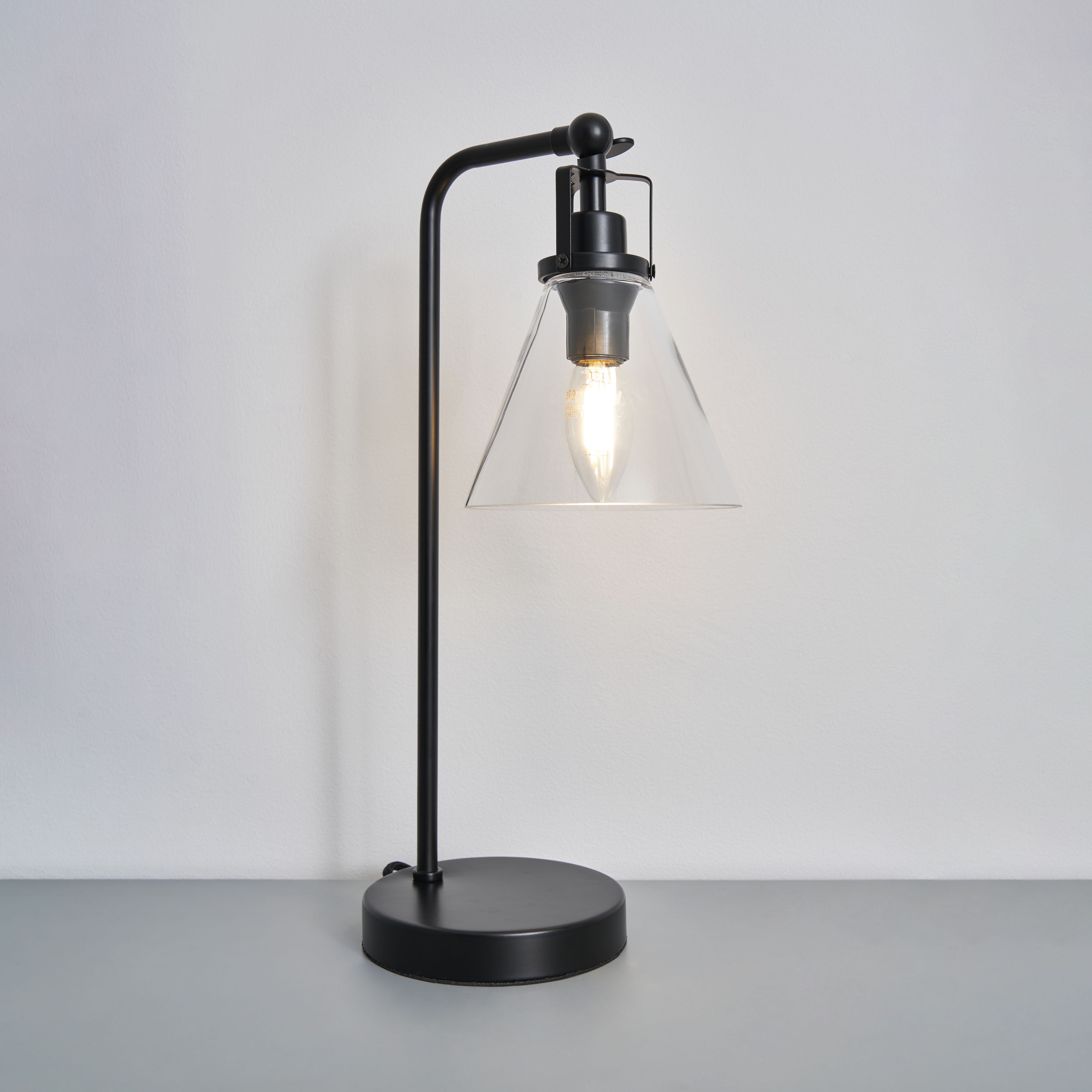 Black round clearance lamp