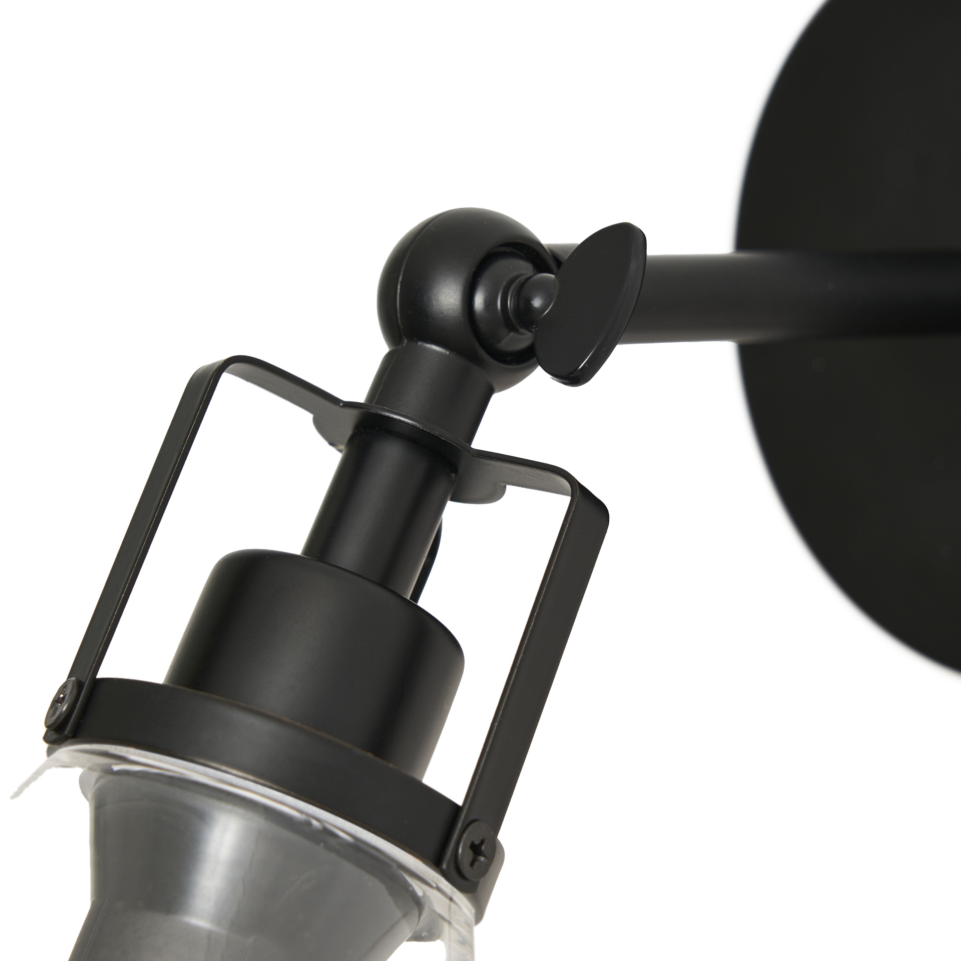 Inlight Dafyd Matt Black Wired LED Wall light