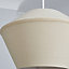 Inlight Daphne Beige Easyfit Lamp shade (D)30.5cm