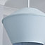 Inlight Daphne Pastel blue Easyfit Lamp shade (D)30.5cm