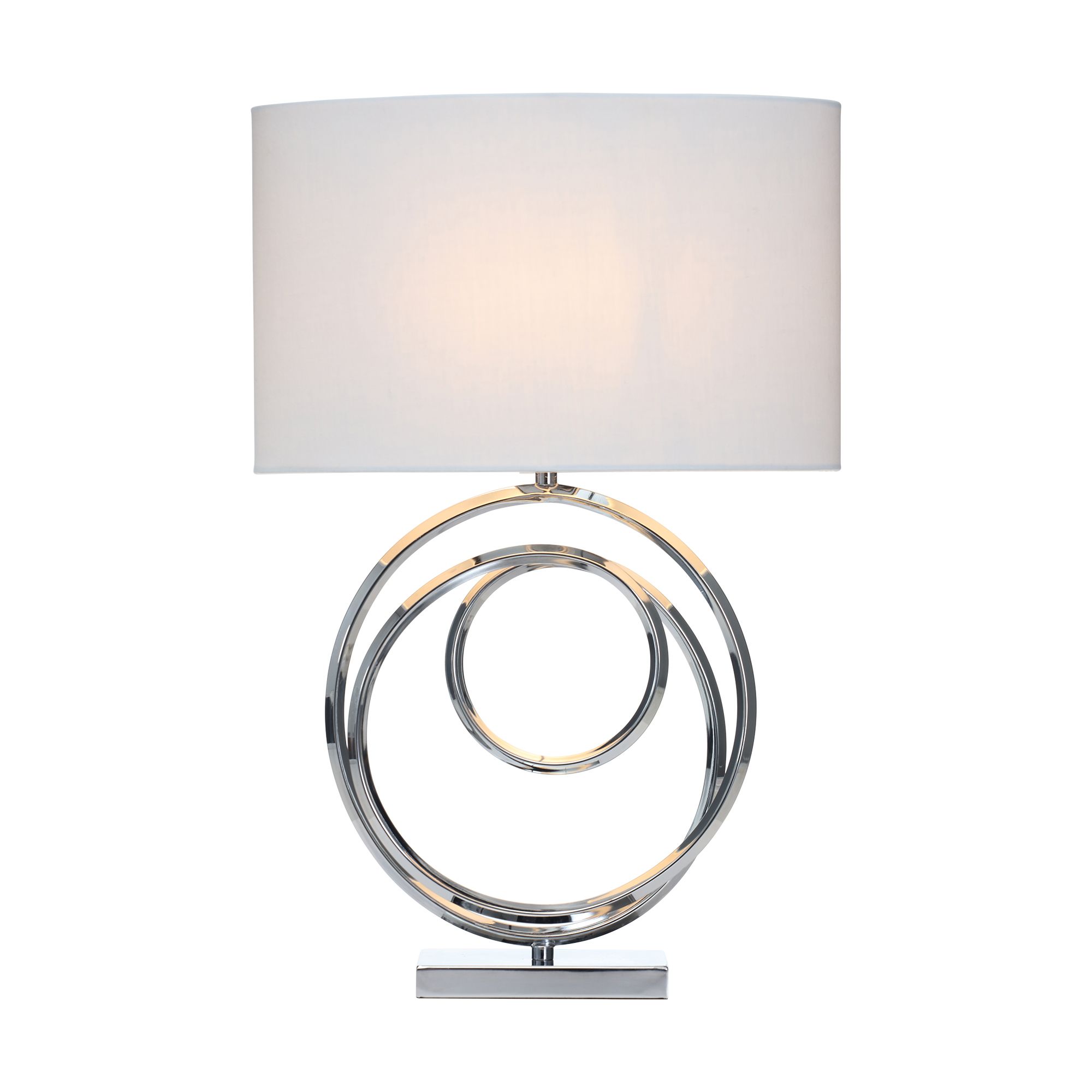 Inlight Dia Spiral Polished Chrome effect Table light