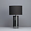 Inlight Erinome Ombre Smoke Nickel effect Incandescent Cylinder Table light