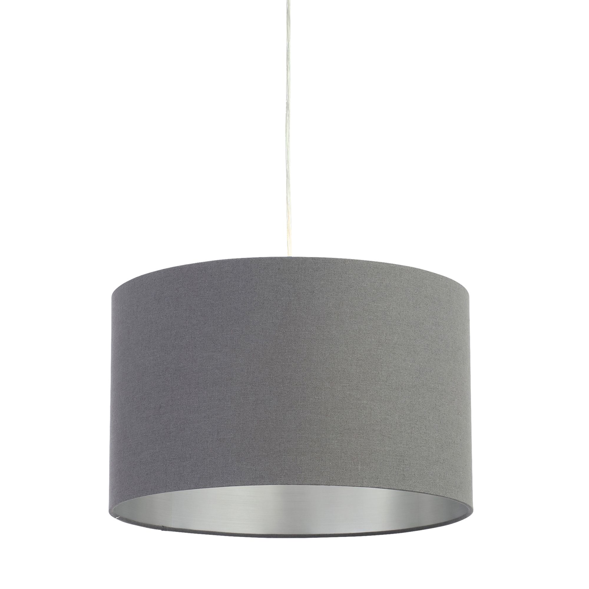 Inlight Helene Grey Silver effect modern Light shade (D)40cm
