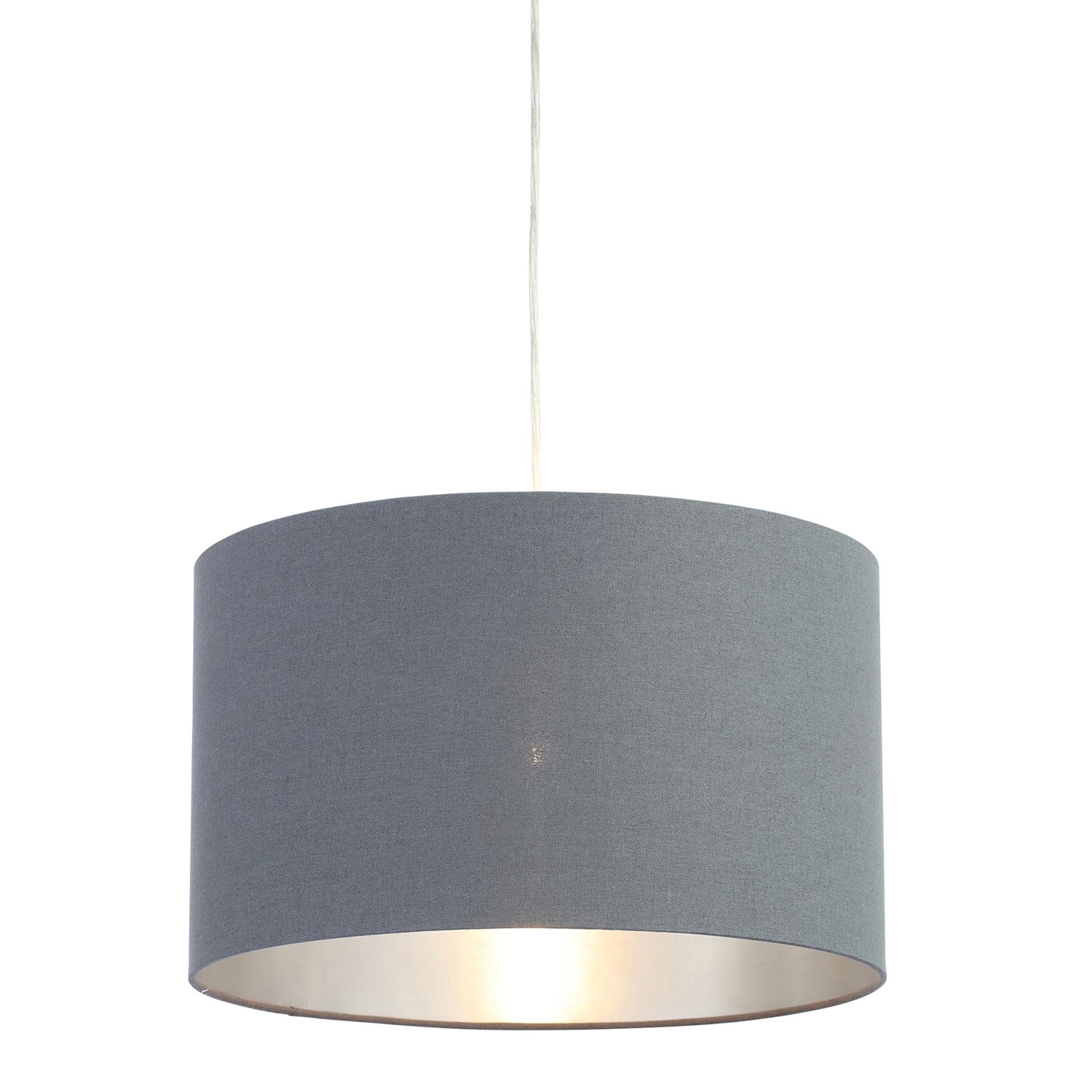 Inlight Helene Grey Silver effect modern Light shade (D)40cm