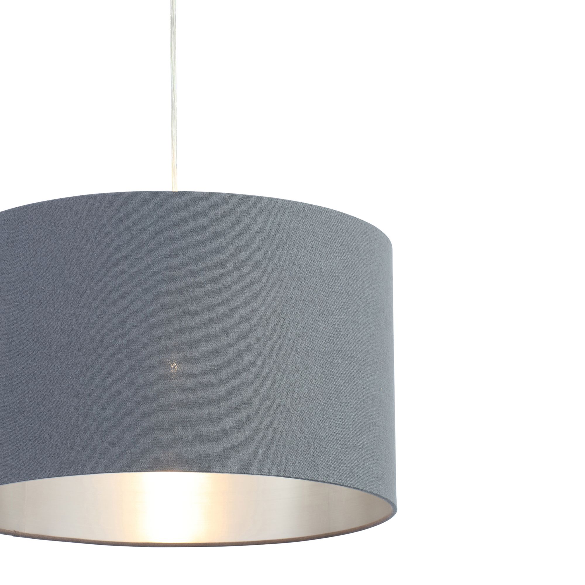 Inlight Helene Grey Silver effect modern Light shade (D)40cm