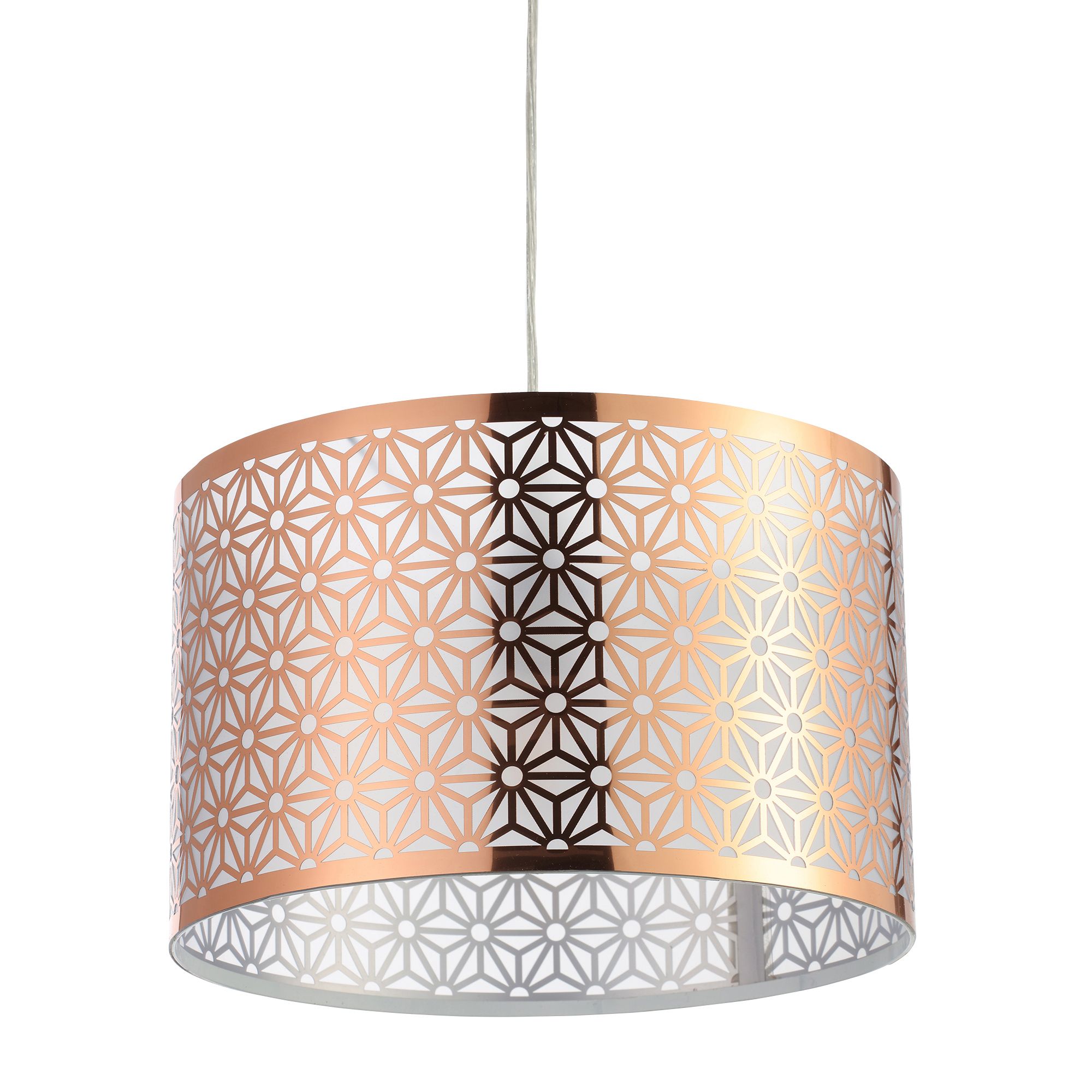 Inlight Hyperion copper effect Laser cut Light shade (D)35cm