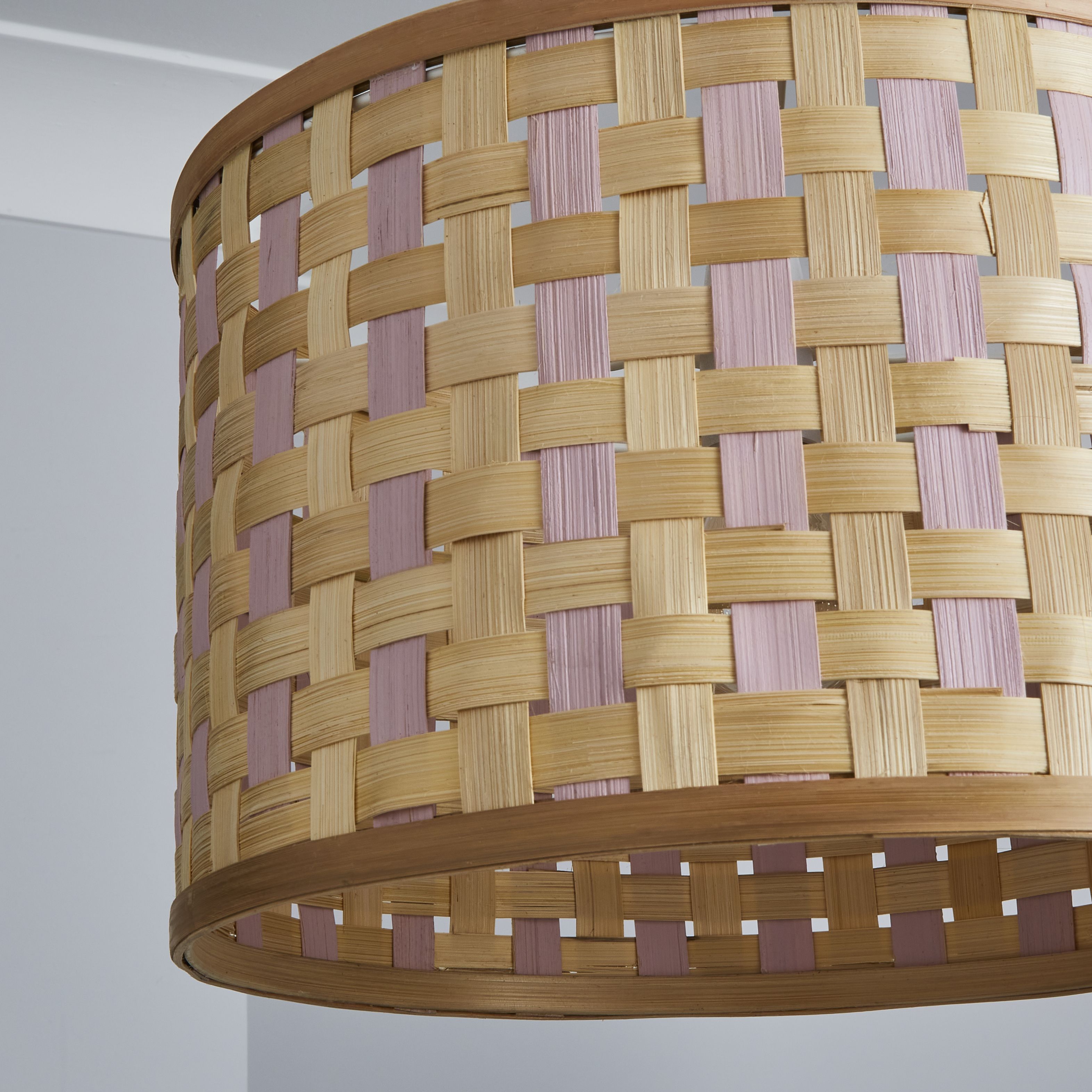 Inlight Julia Neutral & white Woven Lamp shade (D)35cm