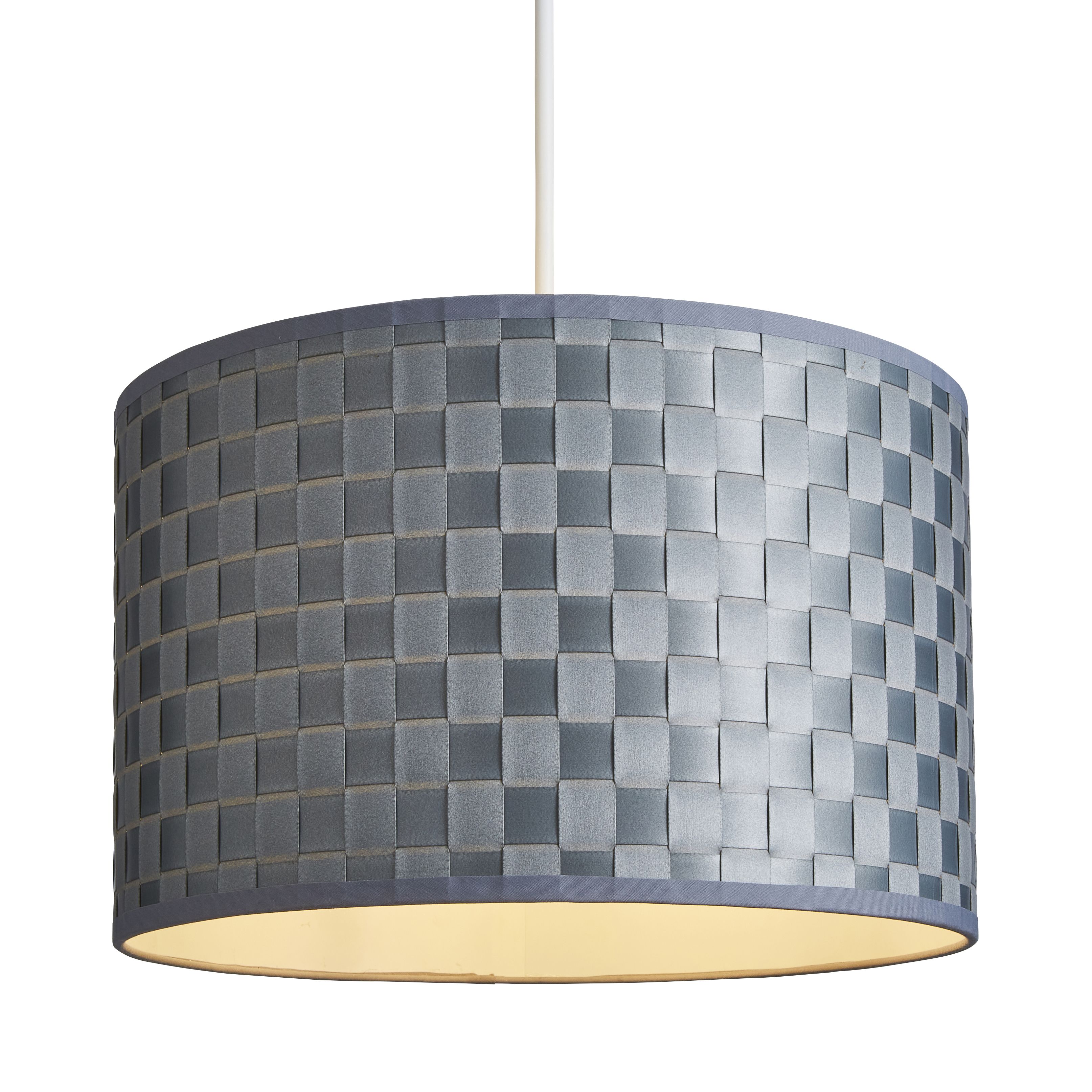 Inlight Juno Silver effect Woven Lamp shade (D)35cm