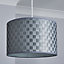 Inlight Juno Silver effect Woven Lamp shade (D)35cm
