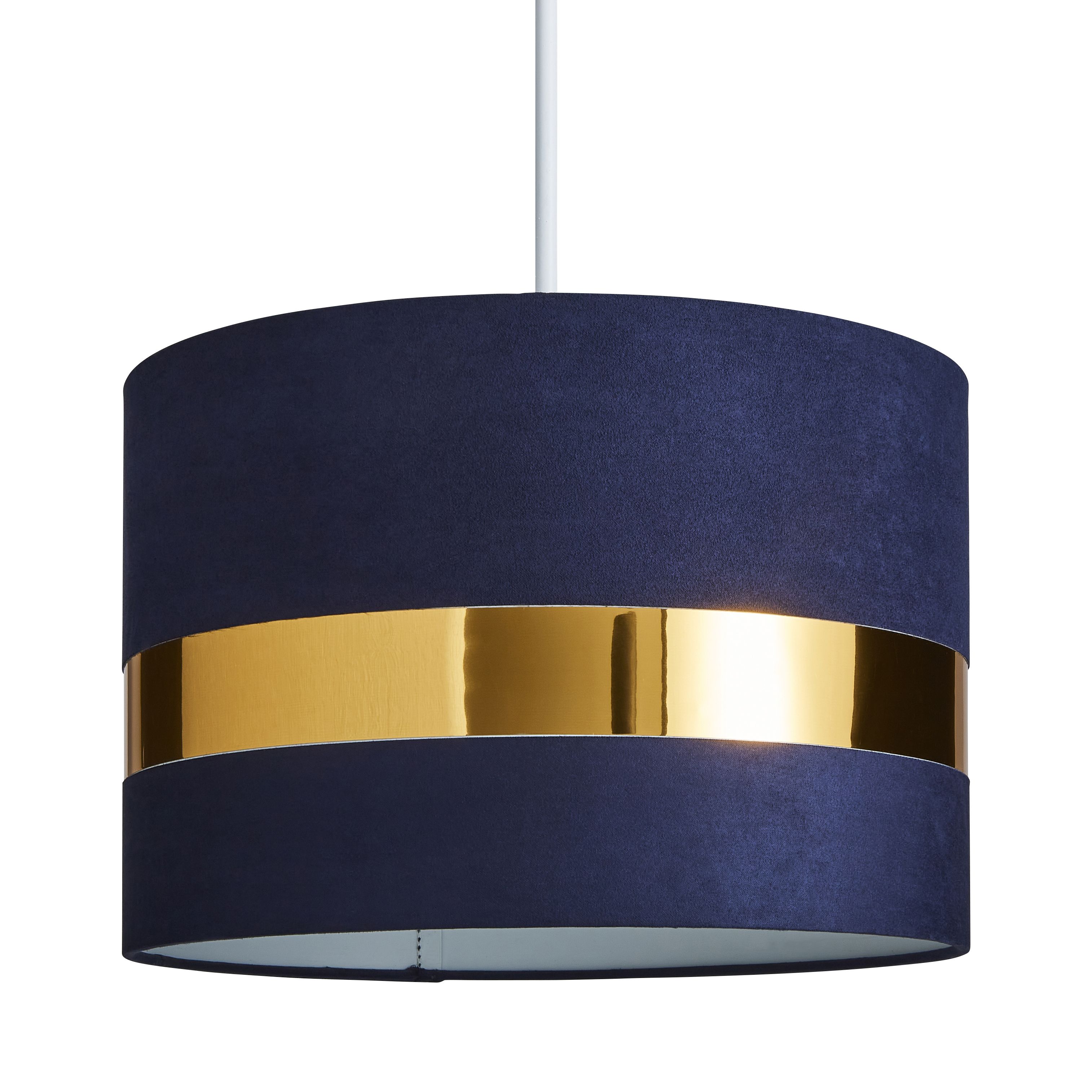 Navy velvet light deals shade