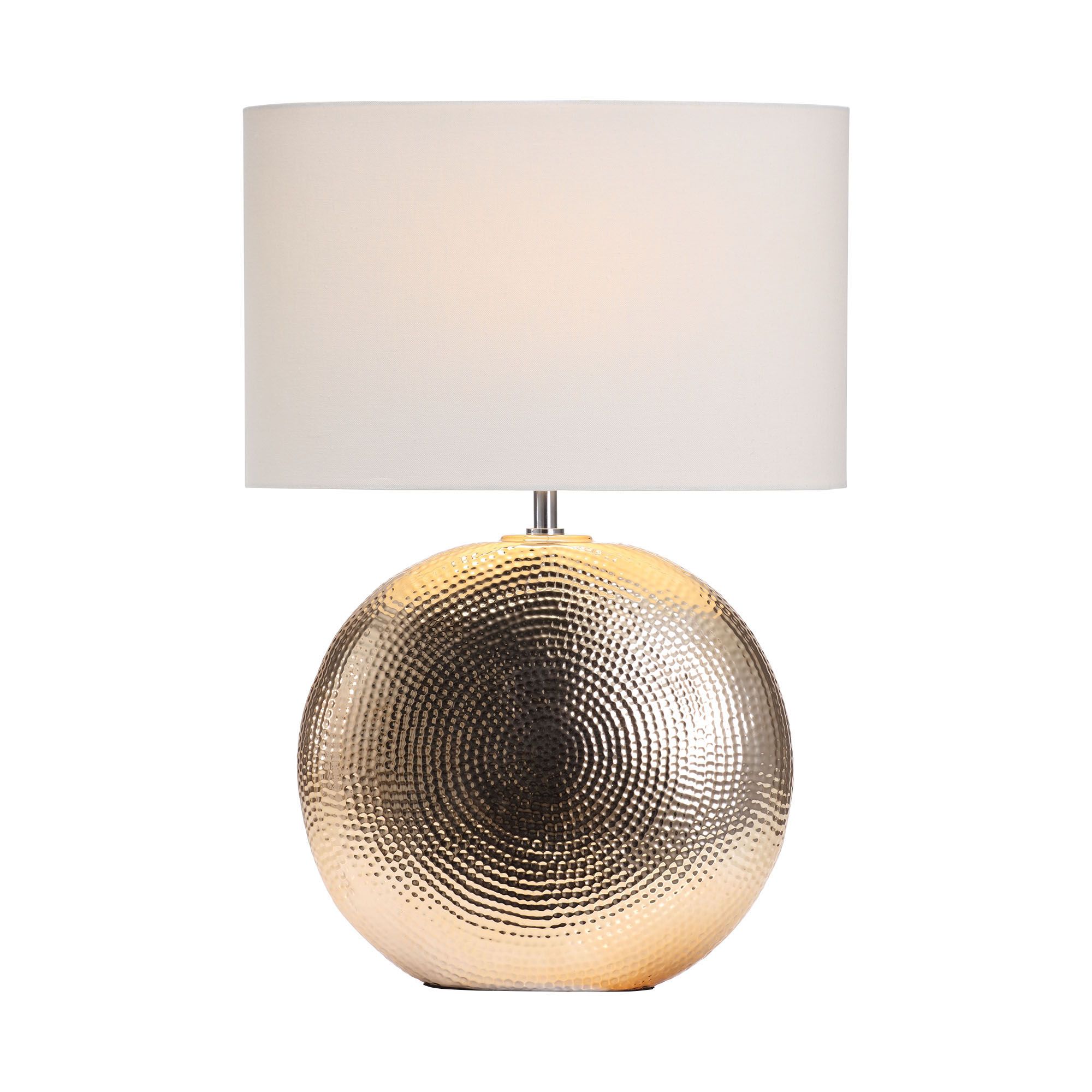 Inlight Locaste Textured Polished gold effect Round Table light