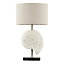 Inlight Lucid Grey & white LED Oval Table lamp