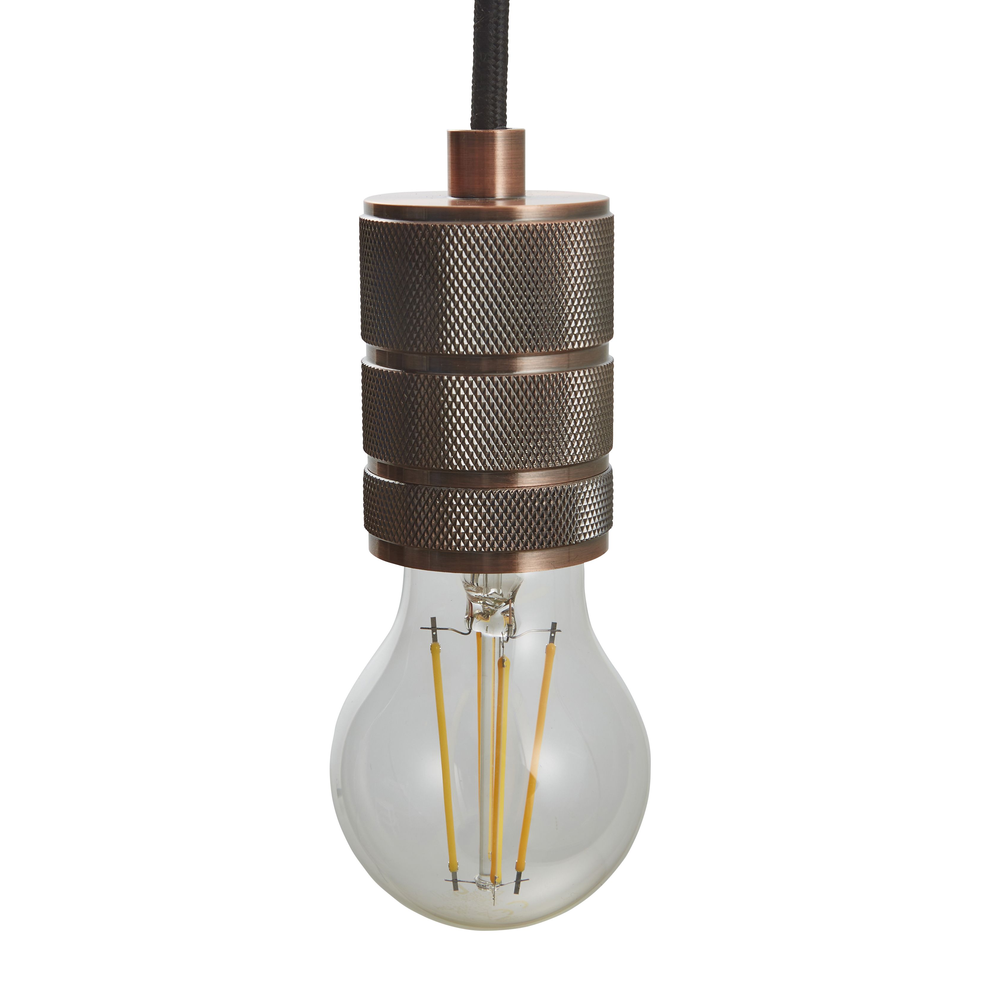 Inlight Milled Copper Bronze effect E27 Cable light set