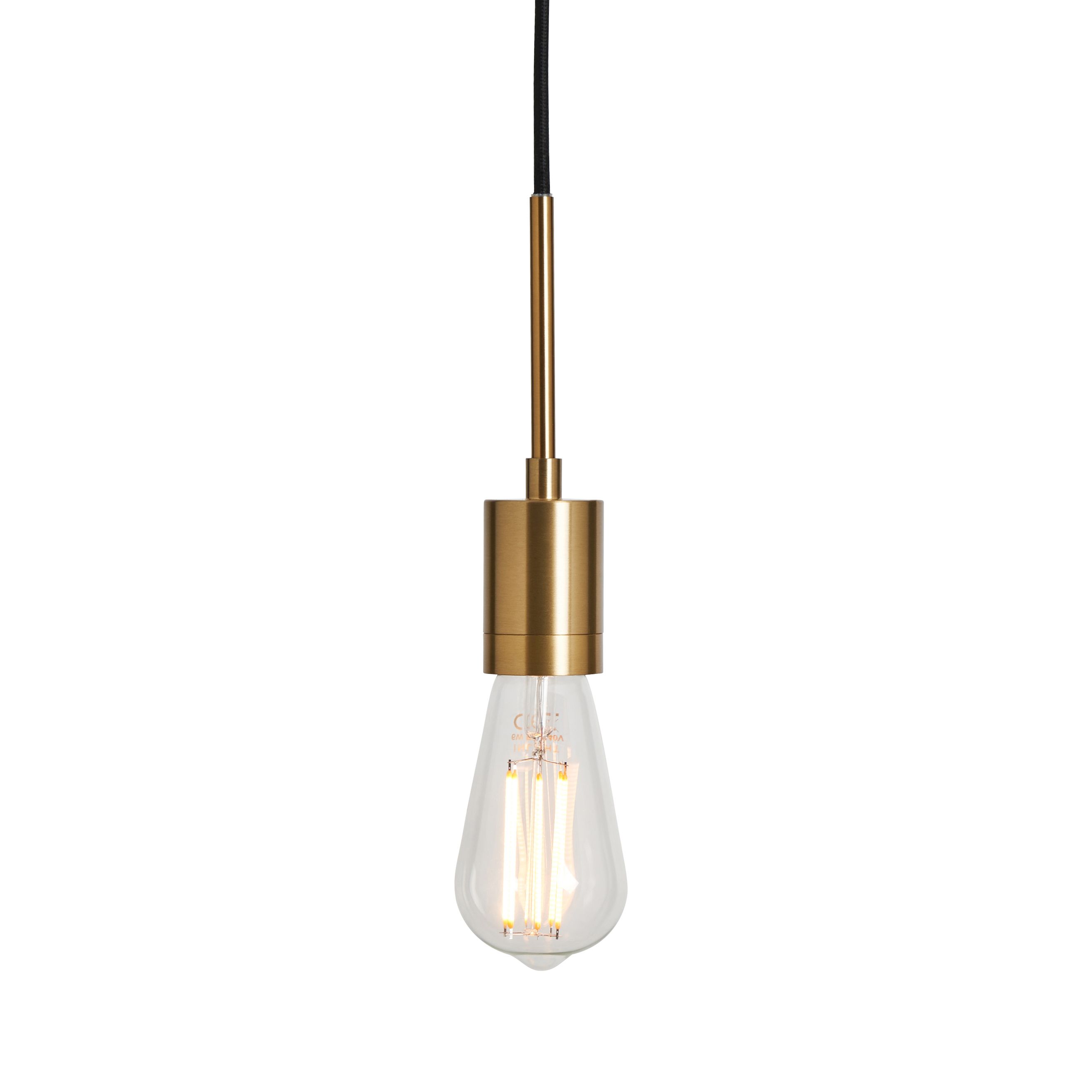Inlight Mirim Brass effect E27 Cable light set (L)880mm