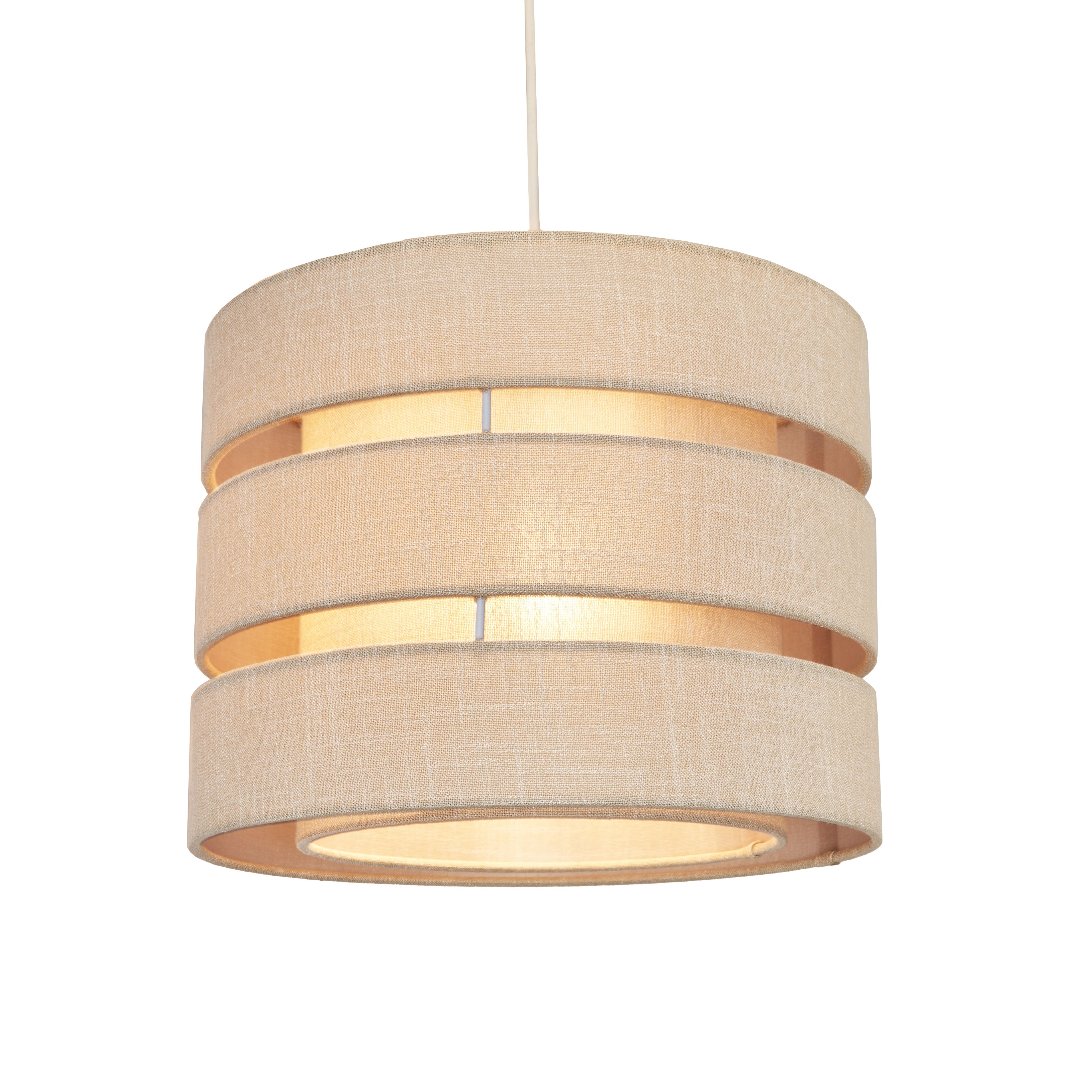 Inlight Natural Woven effect Slubby Light shade (D)28cm