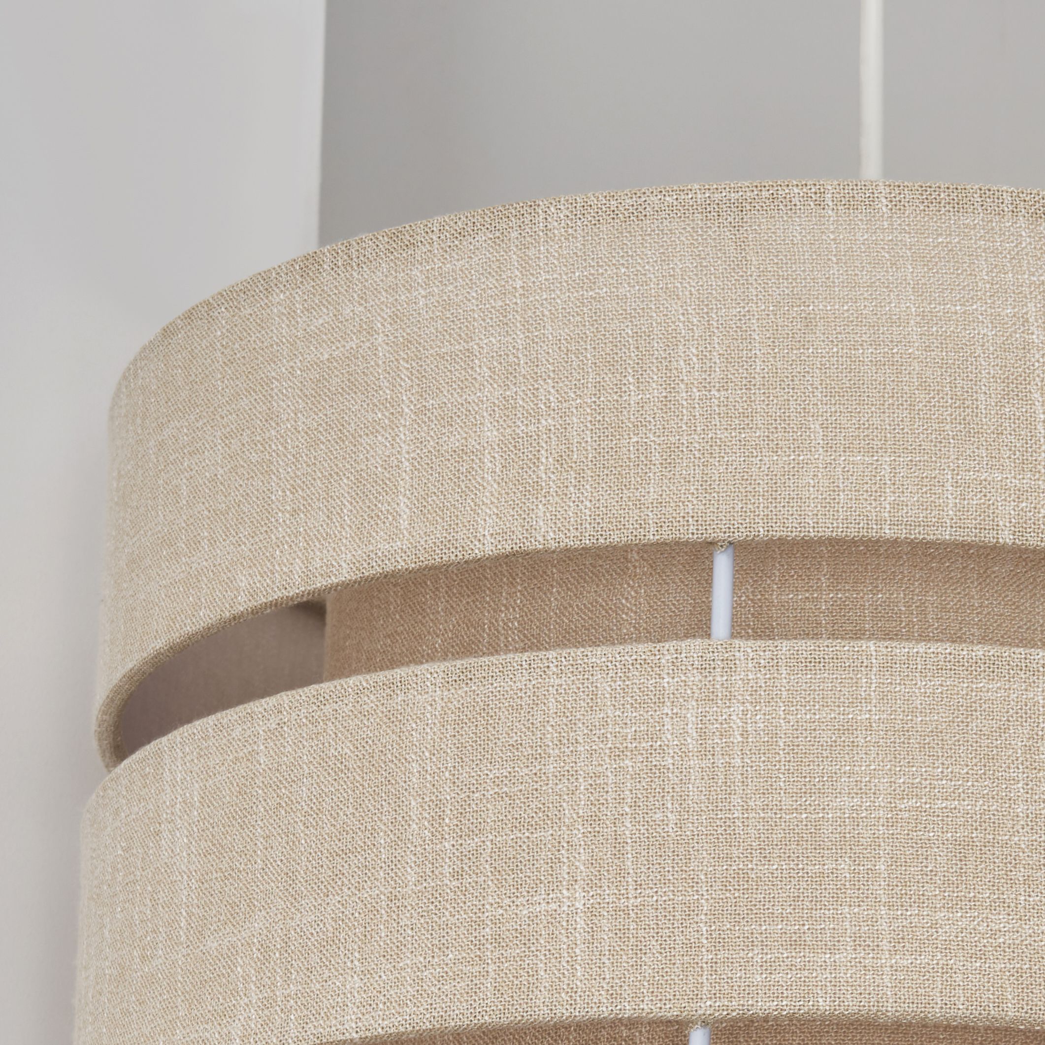 Inlight Natural Woven effect Slubby Light shade (D)28cm
