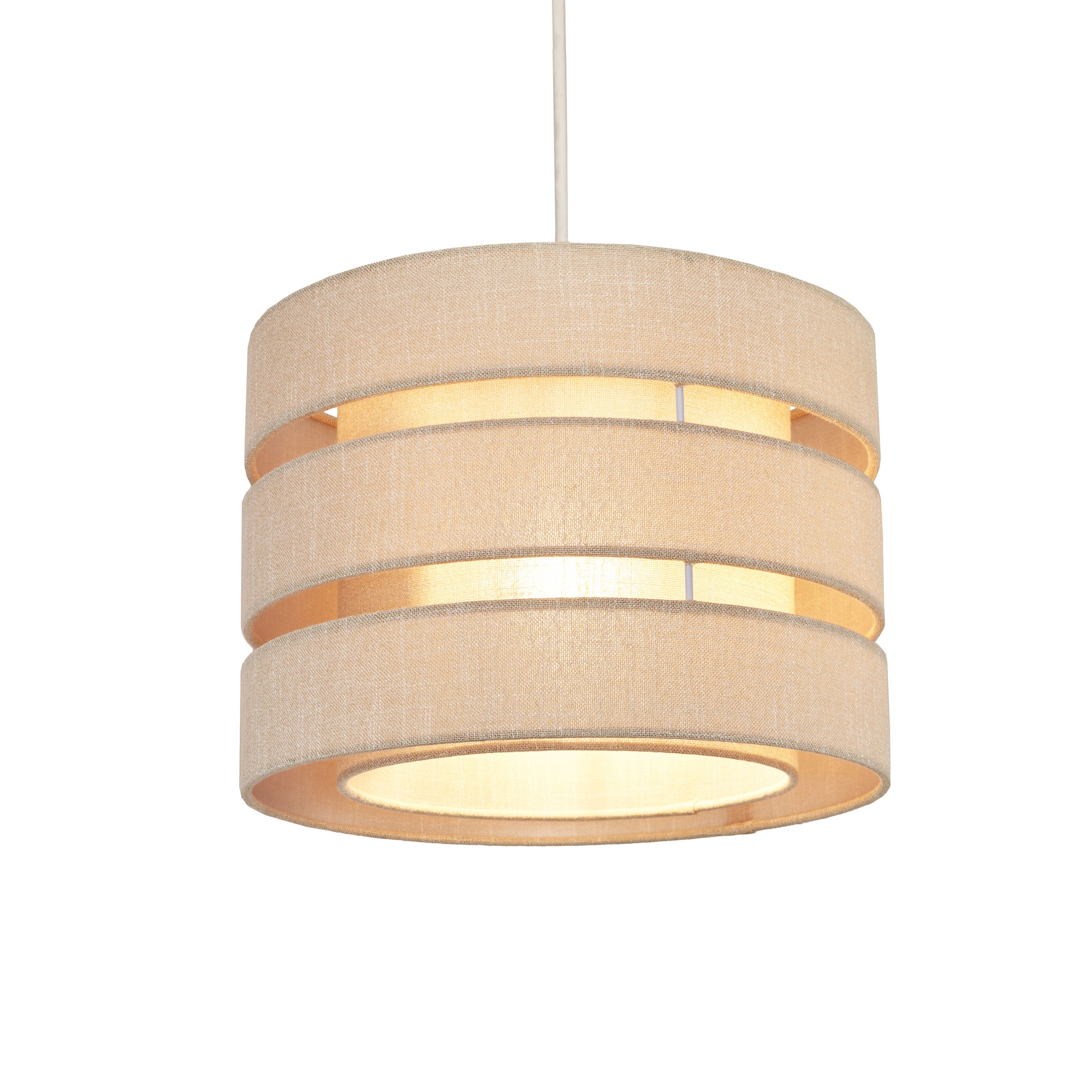 Inlight Natural Woven effect Slubby Light shade (D)33cm