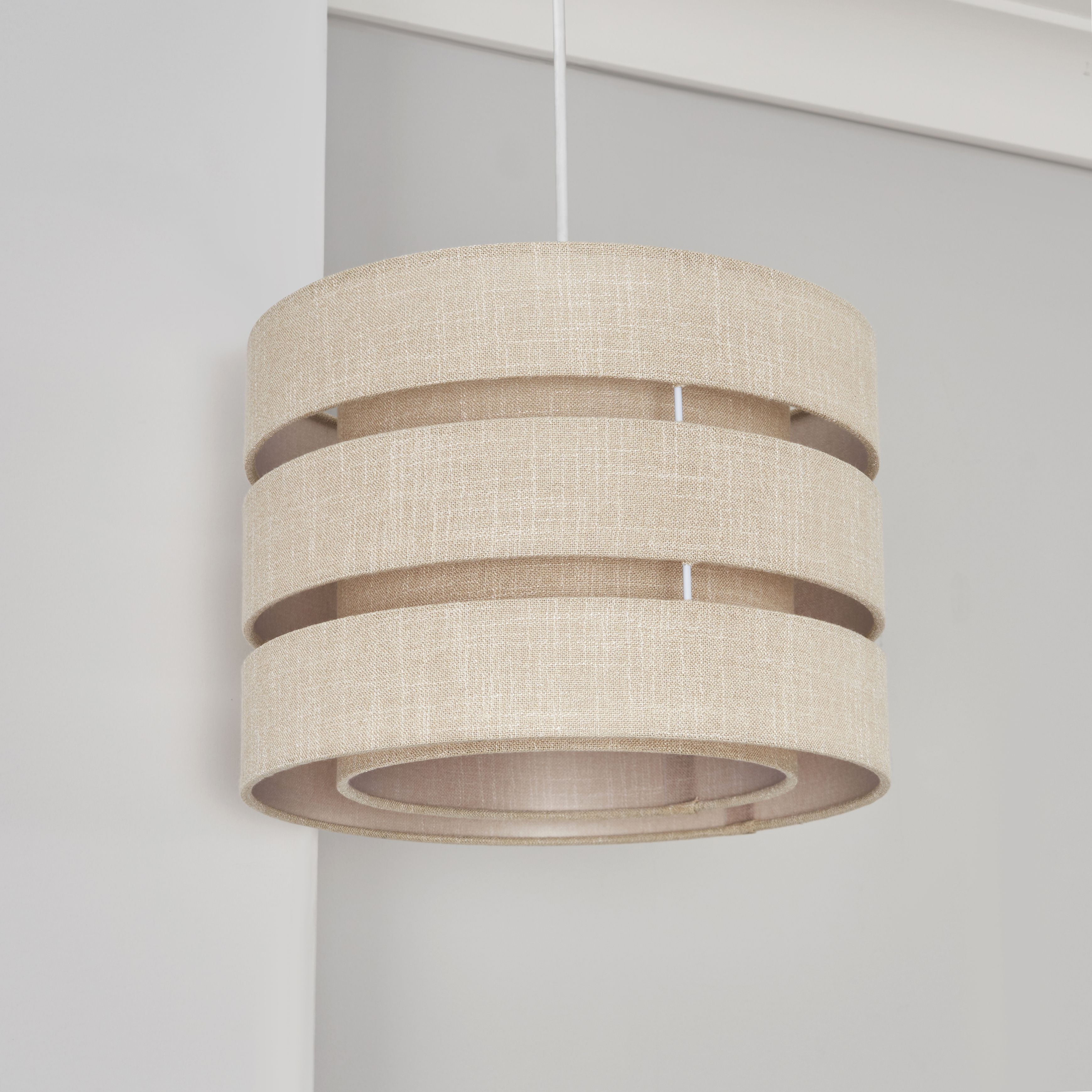 Inlight Natural Woven effect Slubby Light shade (D)33cm