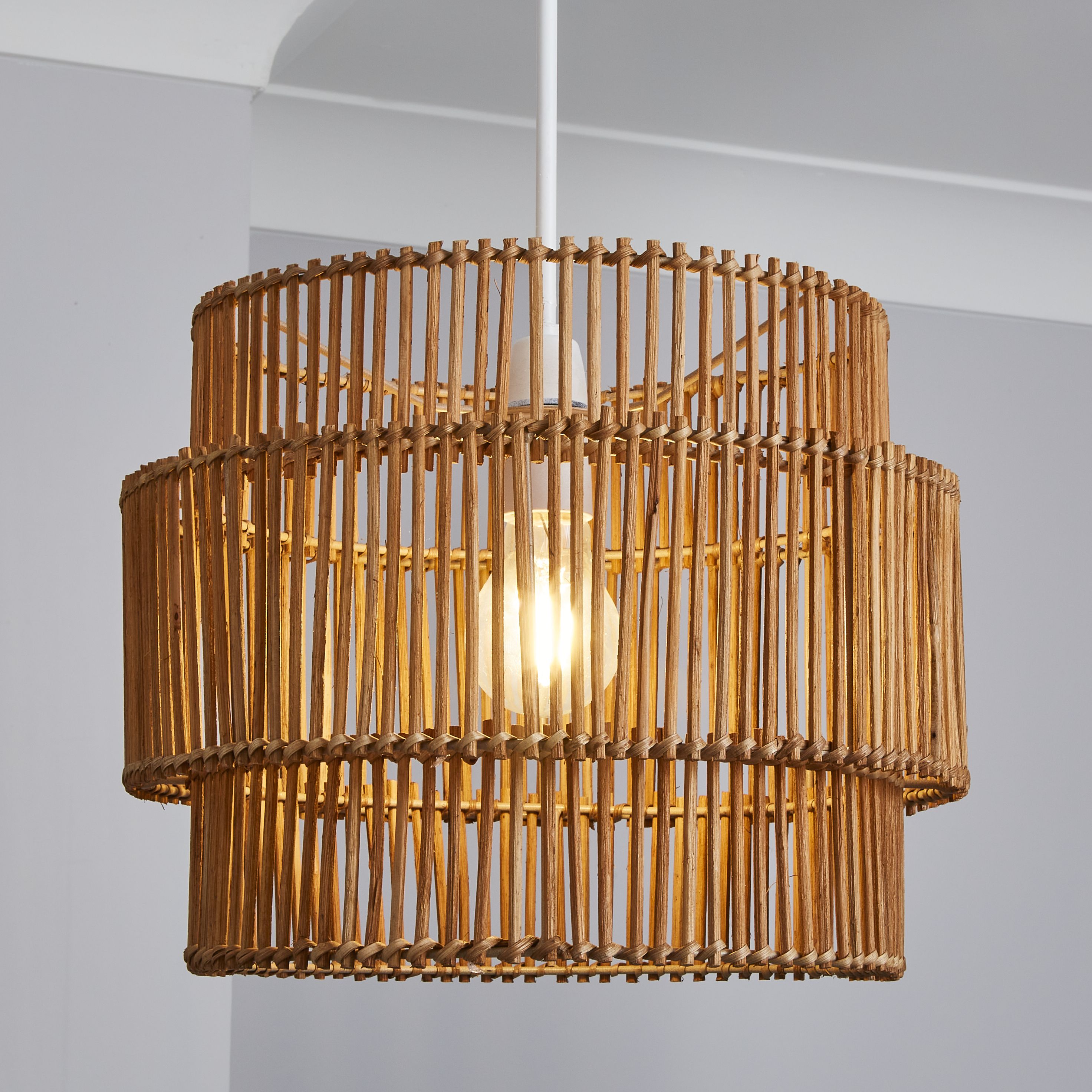 Bamboo store light shade