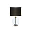 Inlight Palais Gloss Polished Nickel effect Round Table lamp